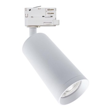 Foco para sistema de carril MICA 1xGU10/25W/230V trifásico branco