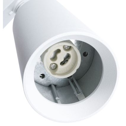 Foco para sistema de carril MICA 1xGU10/25W/230V trifásico branco