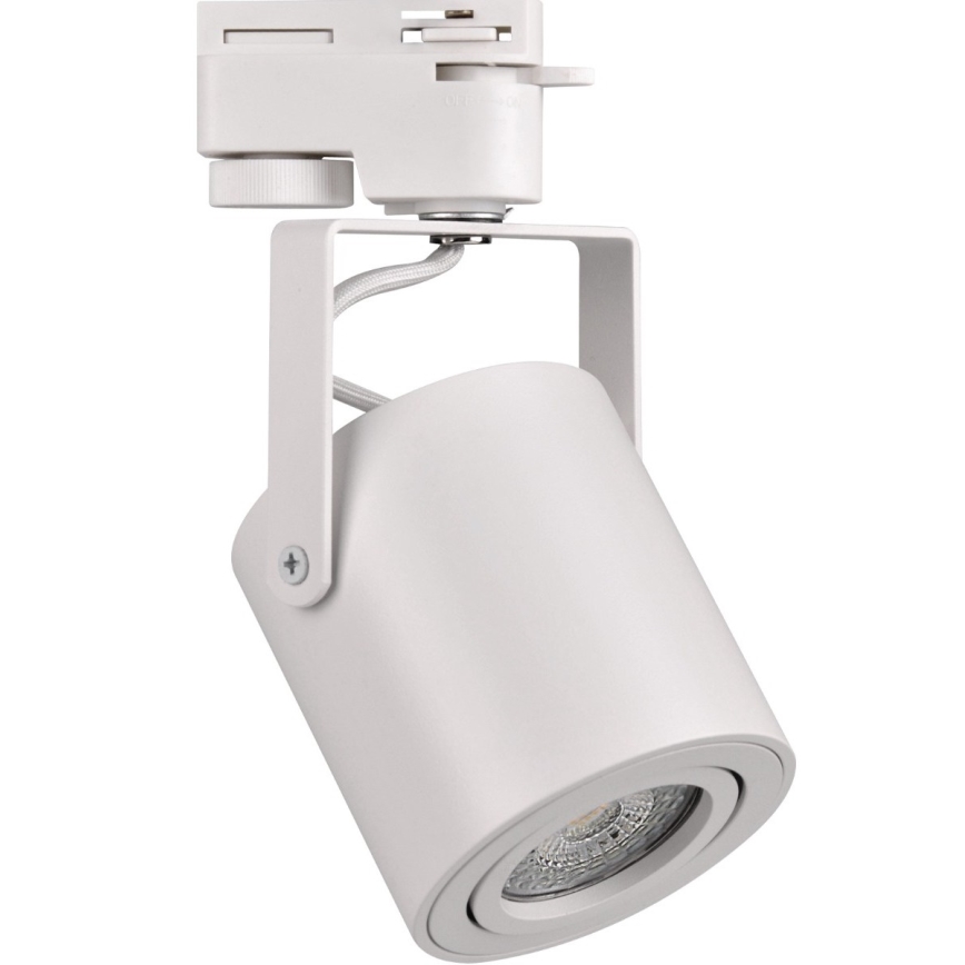 Foco para sistema de carril MINOR 1xGU10/10W/230V branco