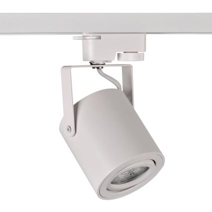 Foco para sistema de carril MINOR 3xGU10/10W/230V + 1 m carril sistema branco