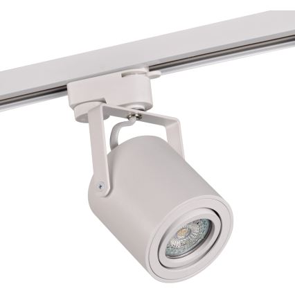 Foco para sistema de carril MINOR 3xGU10/10W/230V + 1 m carril sistema branco