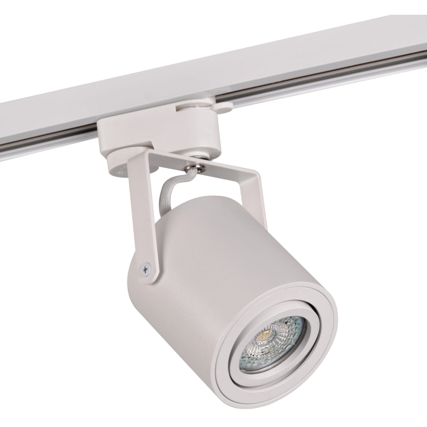 Foco para sistema de carril MINOR 3xGU10/10W/230V + 1 m carril sistema branco