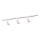 Foco para sistema de carril PARIS 3xGU10/10W/230V + 1 m sistema de carril branco