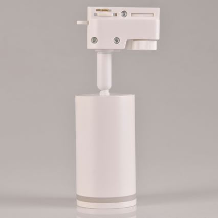 Foco para sistema de carril PARIS 6xGU10/10W/230V + 2x1 m sistema de carril branco