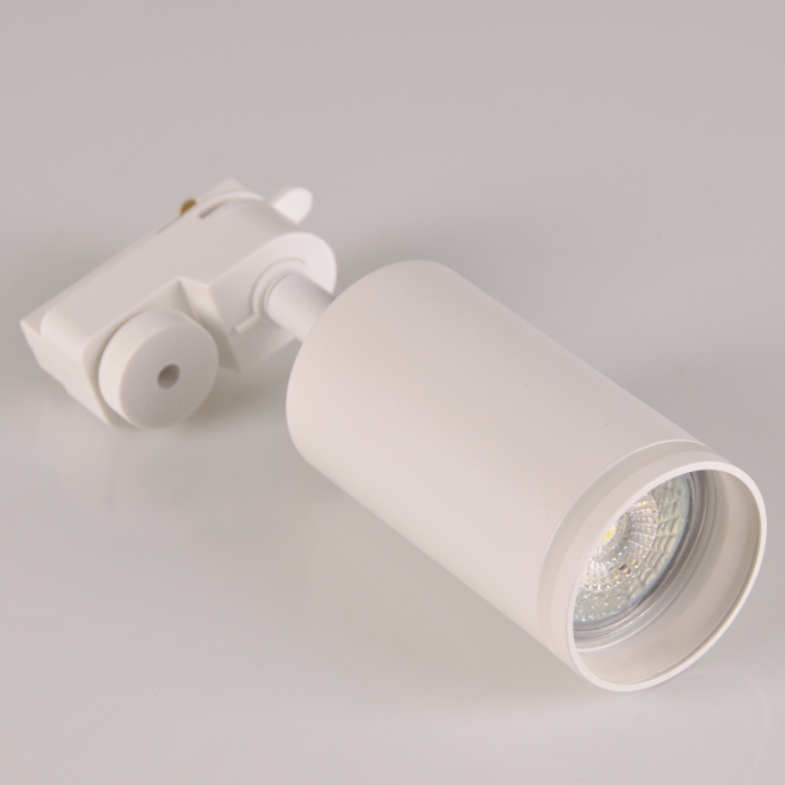 Foco para sistema de carril PARIS 6xGU10/10W/230V + 2x1 m sistema de carril branco