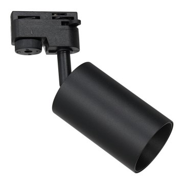 Foco para sistema de carril PIPE 1xGU10/25W/230V preto