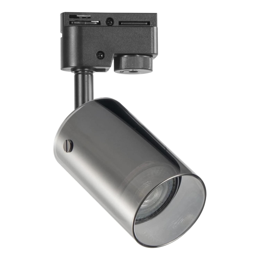 Foco para sistema de carril SMOKY 1xGU10/10W/230V preto