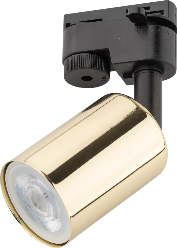 Foco para sistema de carril TOP 1xGU10/10W/230V dourado/preto
