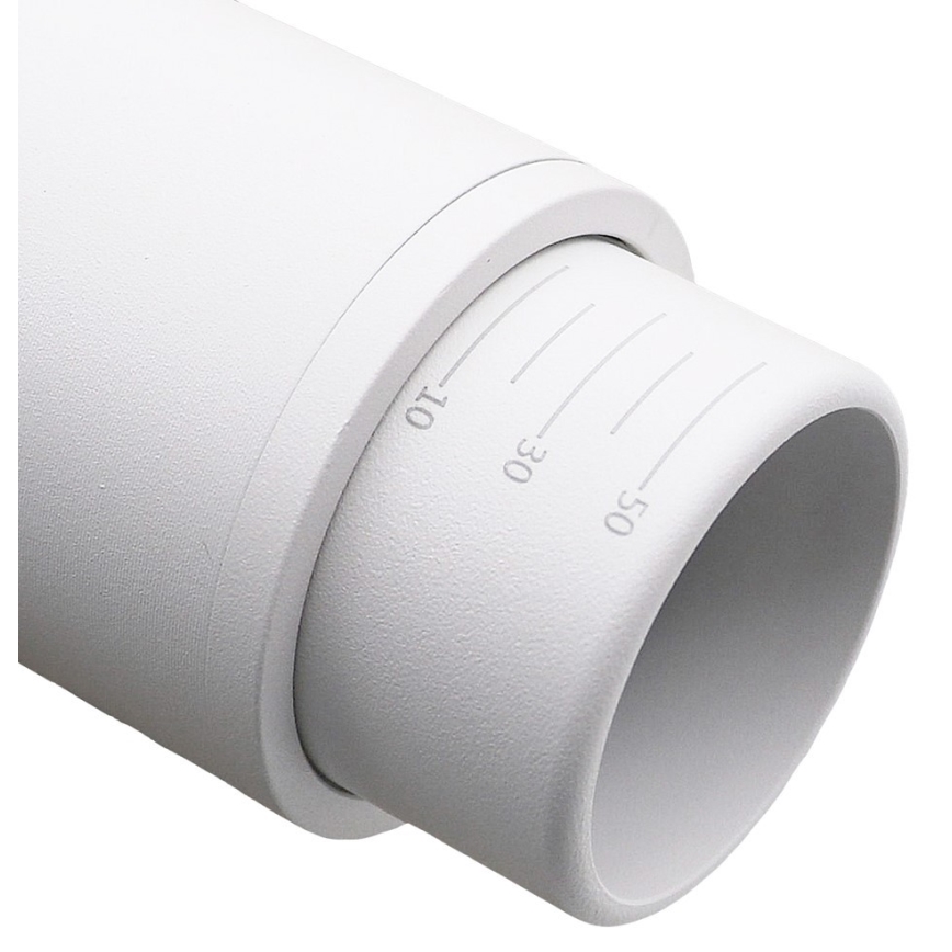 Foco para sistema de carril trifásico MICA 1xGU10/25W/230V branco