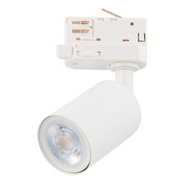 Foco para sistema de carril trifásico TOP 1xGU10/10W/230V branco