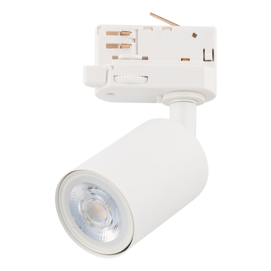 Foco para sistema de carril trifásico TOP 1xGU10/10W/230V branco