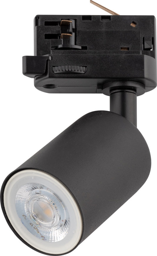 Foco para sistema de carril trifásico TOP 1xGU10/10W/230V preto