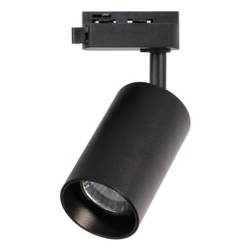 Foco para sistema de carris monofásico PIPE 1xGU10/10W/230V preto