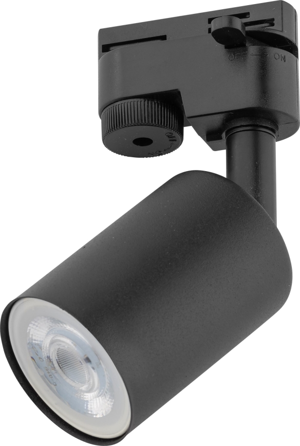 Foco para sistema de carris monofásico TOP 1xGU10/10W/230V preto