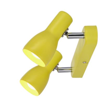 Foco PICARDO 2xE14/40W/230V amarelo