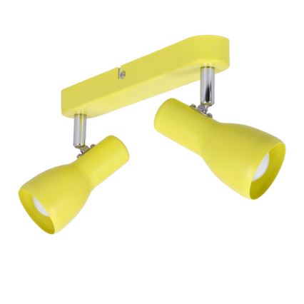 Foco PICARDO 2xE14/40W/230V amarelo