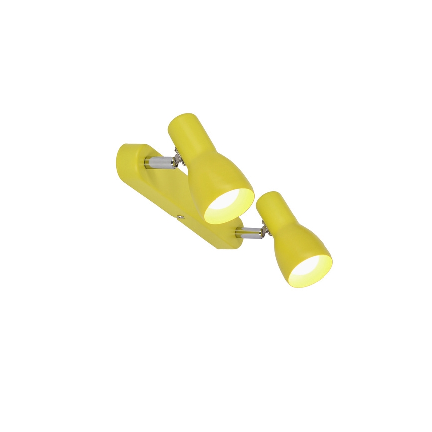 Foco PICARDO 2xE14/40W/230V amarelo