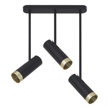 Foco PORTO 3xGU10/10W/230V preto