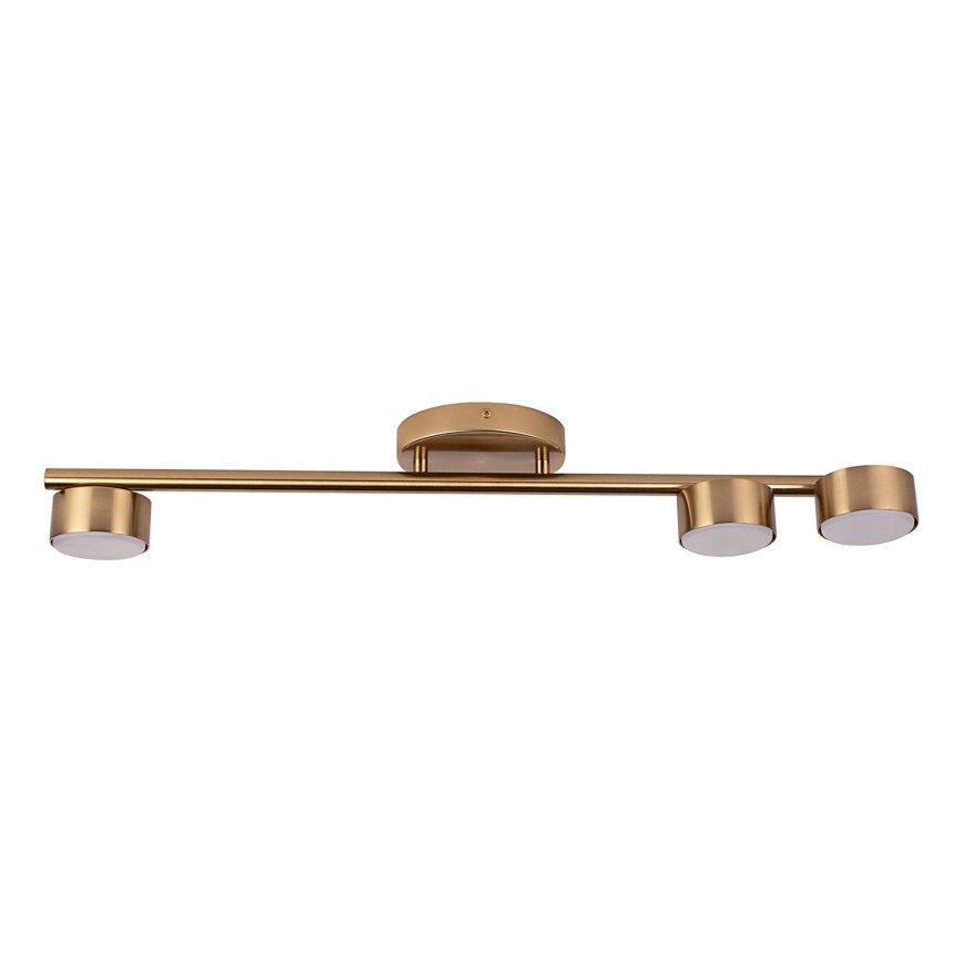 Foco PUNTO 3xGX53/12W/230V dourado