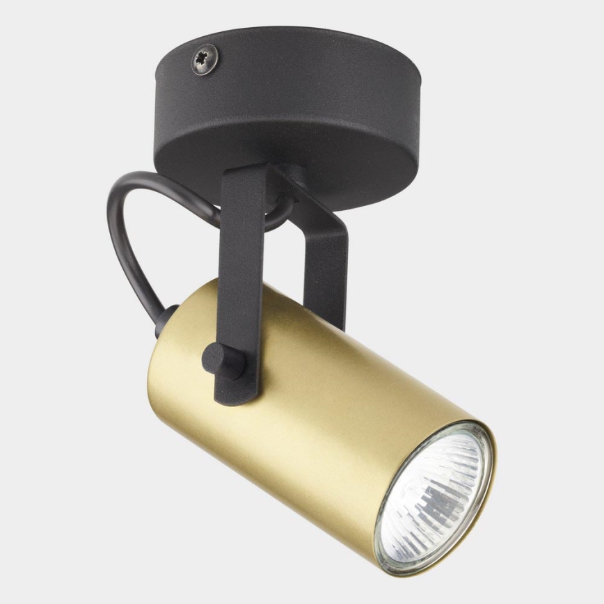 Foco REDO 1xGU10/10W/230V dourado/preto