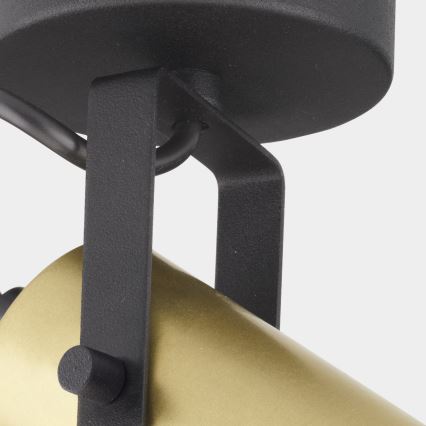Foco REDO 1xGU10/10W/230V dourado/preto