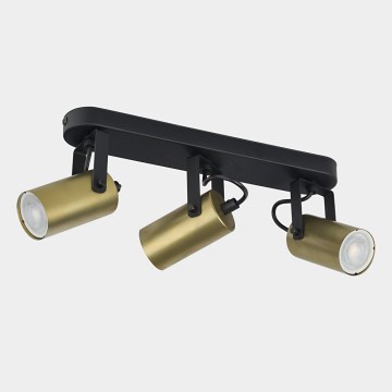 Foco REDO 3xGU10/10W/230V dourado/preto