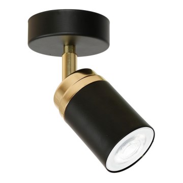 Foco RENO 1xGU10/8W/230V preto/dourada