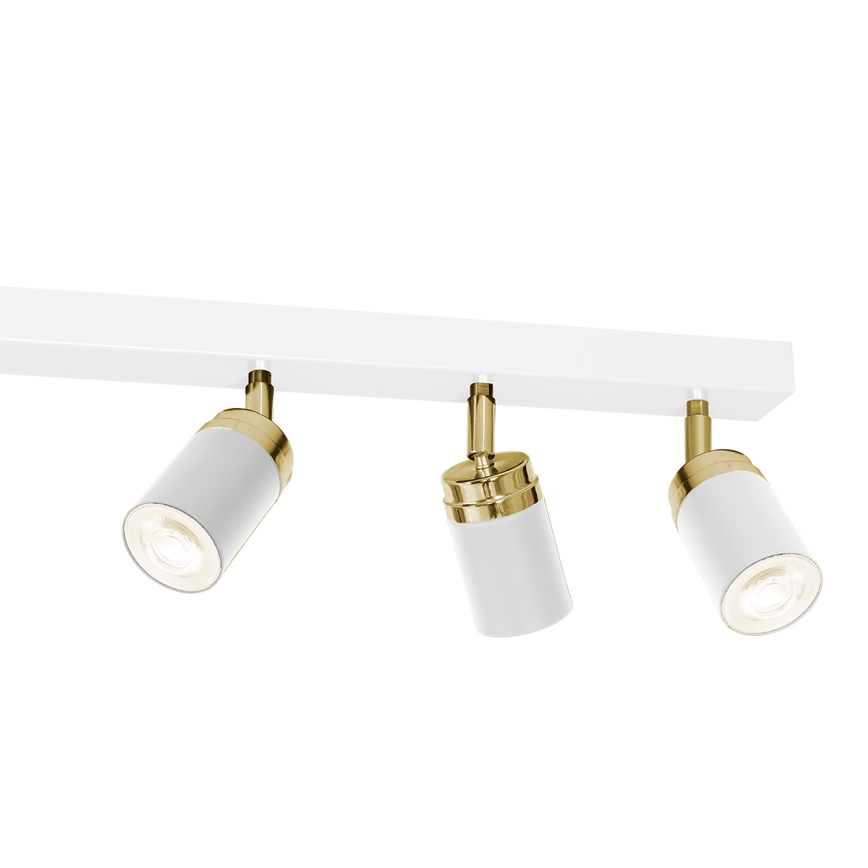Foco RENO 6xGU10/60W/230V branco/dourado