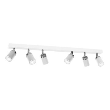 Foco RENO 6xGU10/8W/230V branco/cromado brilhante