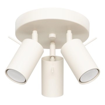 Foco RING 3xGU10/10W/230V creme
