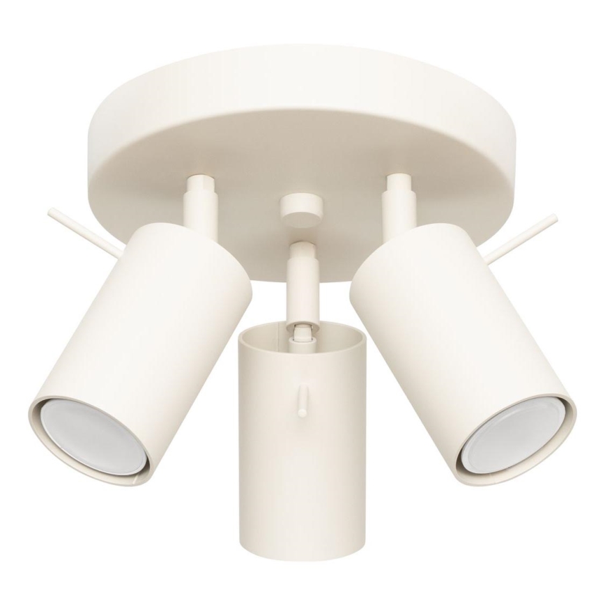 Foco RING 3xGU10/10W/230V creme