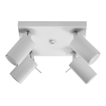 Foco RING 4 4xGU10/10W/230V branco