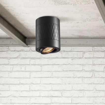 Foco RUBIN 1xGU10/10W/230V preto