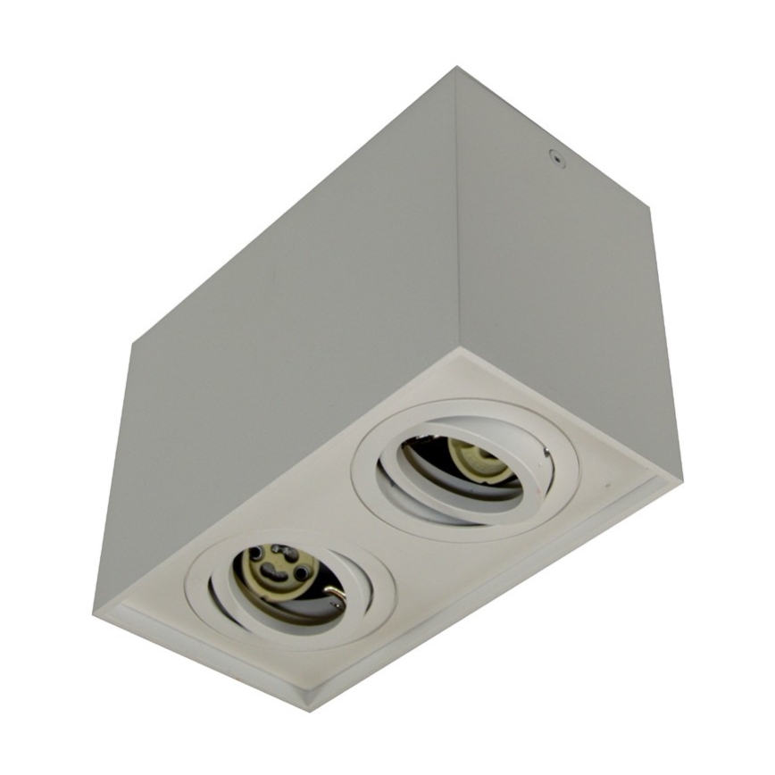 Foco SIROCO 2xGU10/30W/230V branco
