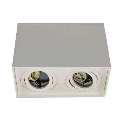 Foco SIROCO 2xGU10/30W/230V branco