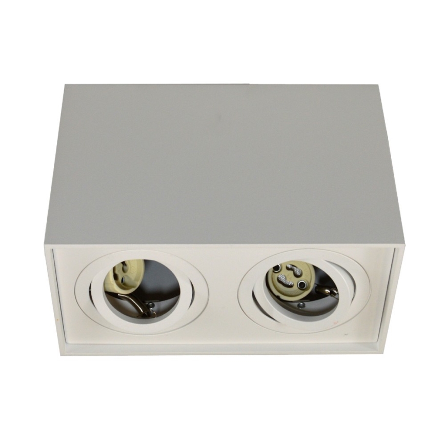 Foco SIROCO 2xGU10/30W/230V branco