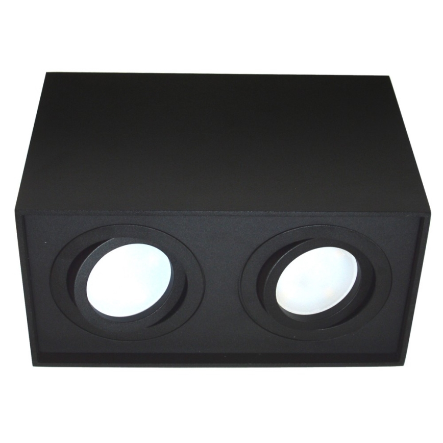 Foco SIROCO 2xGU10/30W/230V preto