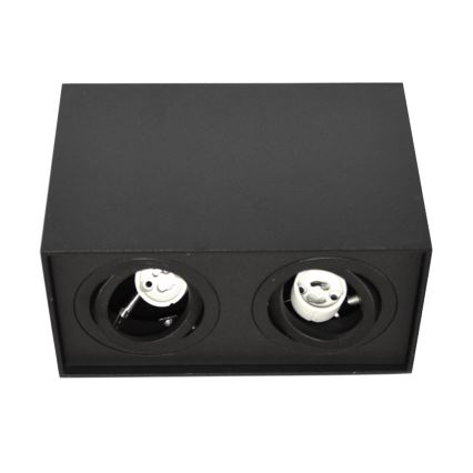 Foco SIROCO 2xGU10/30W/230V preto