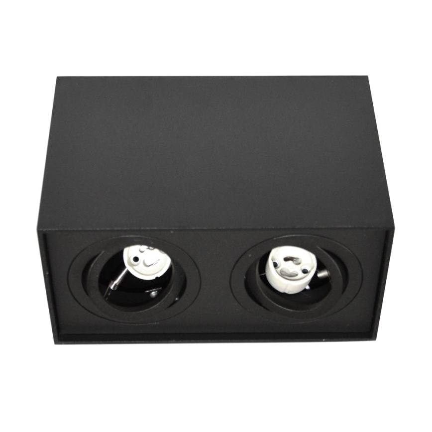 Foco SIROCO 2xGU10/30W/230V preto
