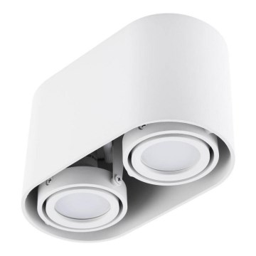 Foco SIROK 2xGU10/30W/230V branco