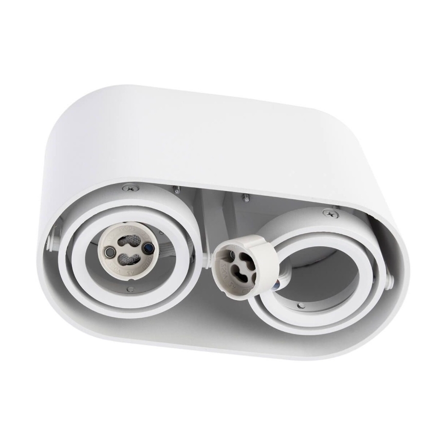 Foco SIROK 2xGU10/30W/230V branco