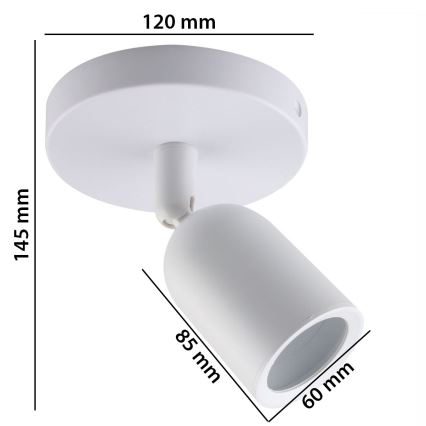 Foco SOLIS 1xGU10/6W/230V branco