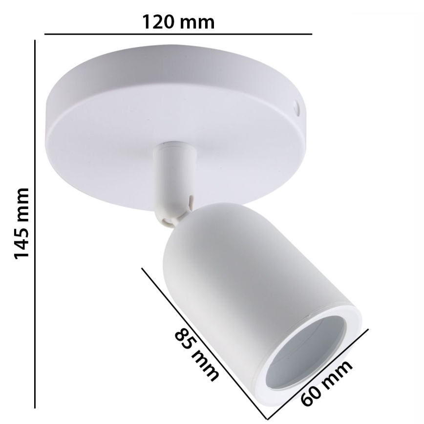 Foco SOLIS 1xGU10/6W/230V branco