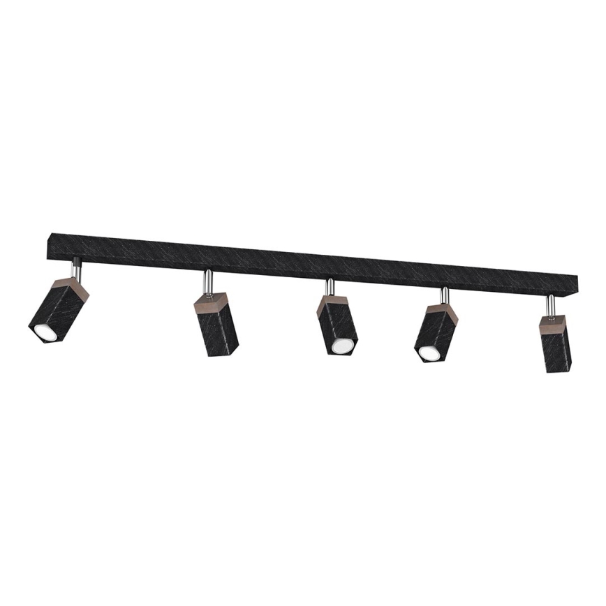 Foco SOLO 5xGU10/MR11/40W/230V preto
