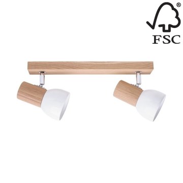Foco SVENDA 2xE27/60W/230V carvalho - certificado por FSC