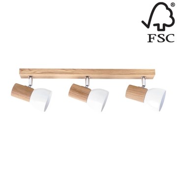 Foco SVENDA 3xE27/60W/230V carvalho - certificado por FSC