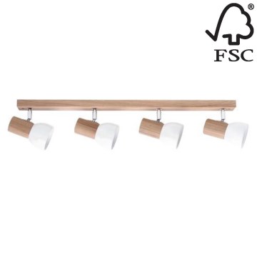 Foco SVENDA 4xE27/60W/230V carvalho - certificado por FSC