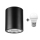 Foco TACO 1xE27/15W/230V preto
