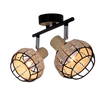 Foco TAJGA 2xE14/40W/230V vime/preto