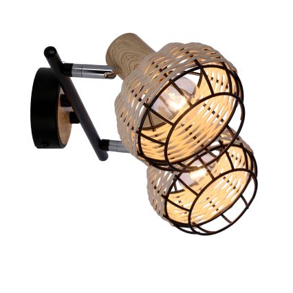 Foco TAJGA 2xE14/40W/230V vime/preto